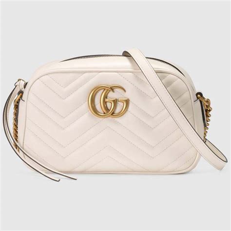 gucci handbag white|gucci white marmont bag.